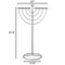 Vintiquewise Large Modern Silver 9 Branch Lighting Thin Pipe Hanukkah Menorah, Metal-Aluminum QI004118.SI.L - alternate 4